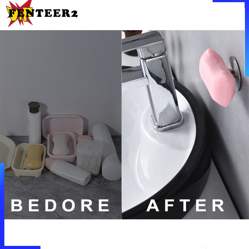 ◘❉ Móc Treo Xà Phòng Hút Nam Châm Bằng Thép Không Gỉ Mới