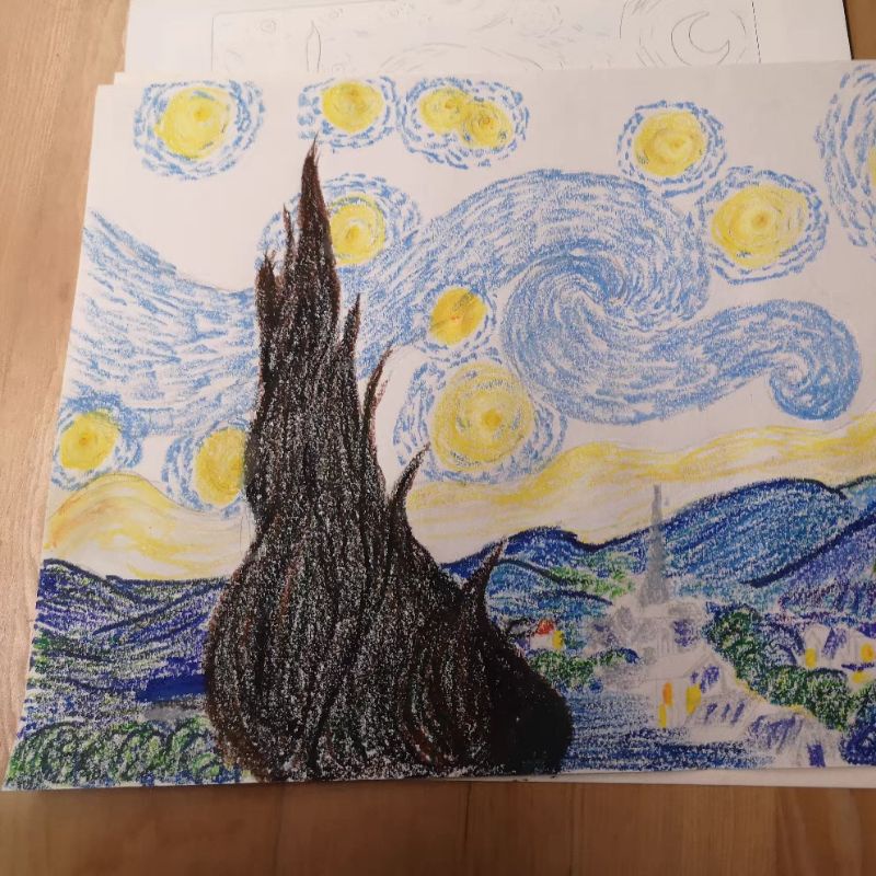 |ORDER| ALBUM ẢNH TÔ MÀU SÁP DẦU   "HELLO VAN GOGH"