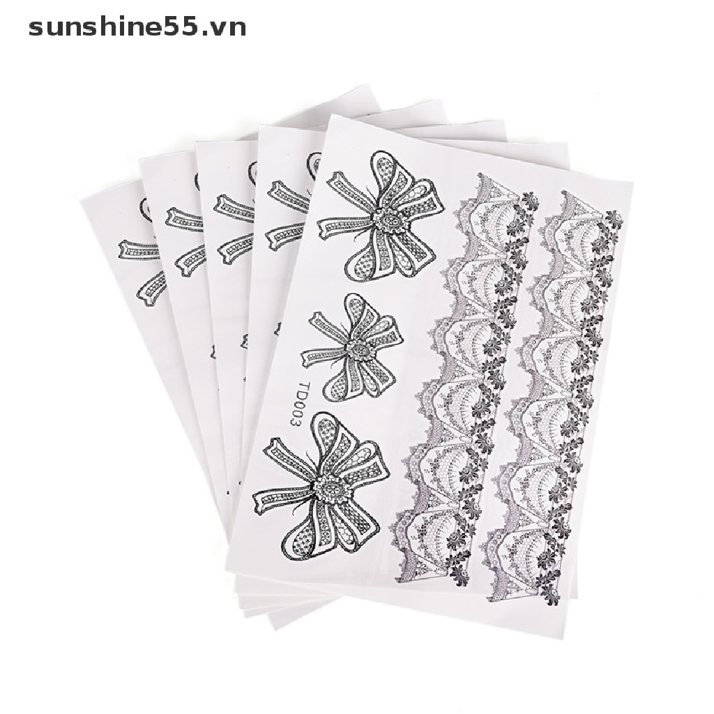 Hình Xăm Dán Tạm Thời Họa Tiết Ren Chống Nước