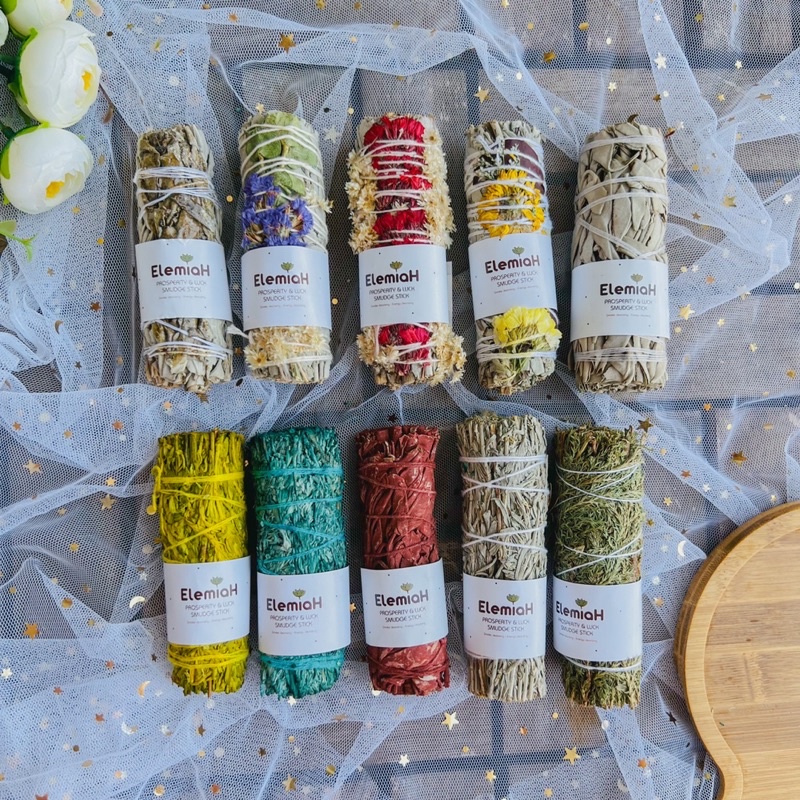 Bó Xô Sage Các Loại Thanh Tẩy Nhà Cửa Tăng Năng Lượng May Mắn