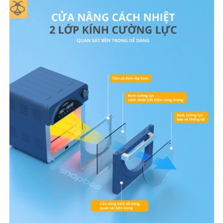 Nồi chiên không dầu Queen RF15 Snapbee