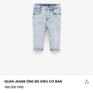 [THANH LÍ GIÁ NHẬP] Quần bò/jeans xanh bạc Z.a.r.a xuất