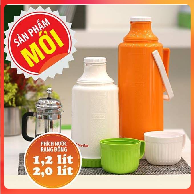 💥Chính Hãng💥 Phích giữ nhiệt Rạng Đông 1,2 lít và 2 lít cao cấp, 2035N5 và 1235N1 [BH 6 tháng]