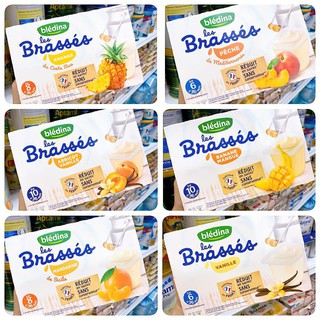 Sữa chua BLEDINA Brasses Pháp vị trái cây cho bé ăn dặm 6m - 8m -10m// Sữa chua Lactes vị mơ cho bé từ 6M