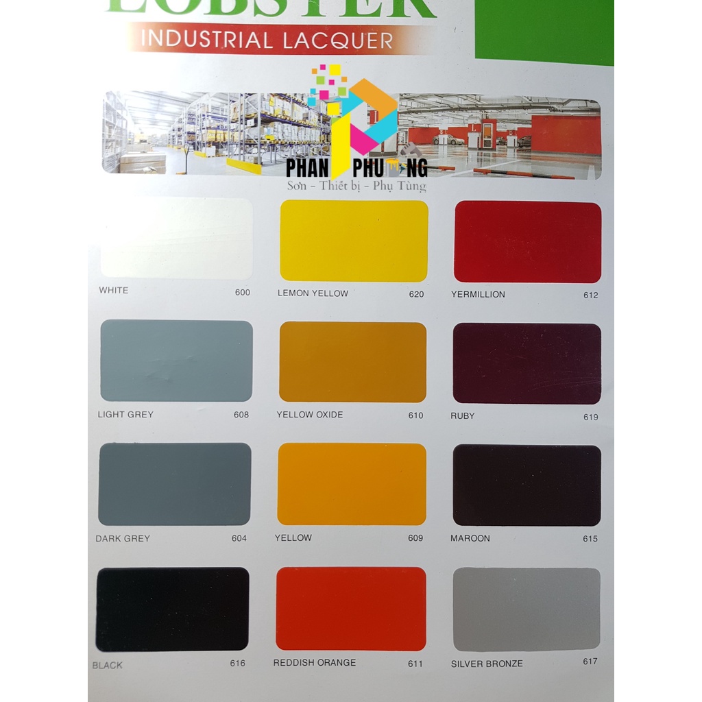 SƠN THƠM CÔNG NGHIỆP LOBSTER 800ML_ NHIỀU MÀU