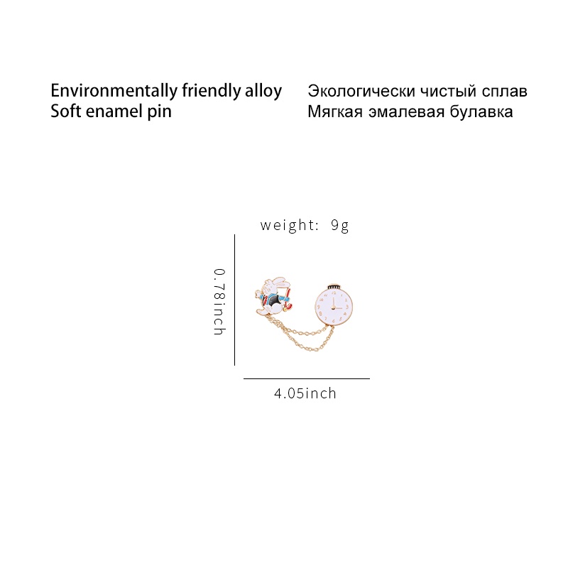 Trâm Cài Áo Hình Thỏ Hoạt Hình Dễ Thương