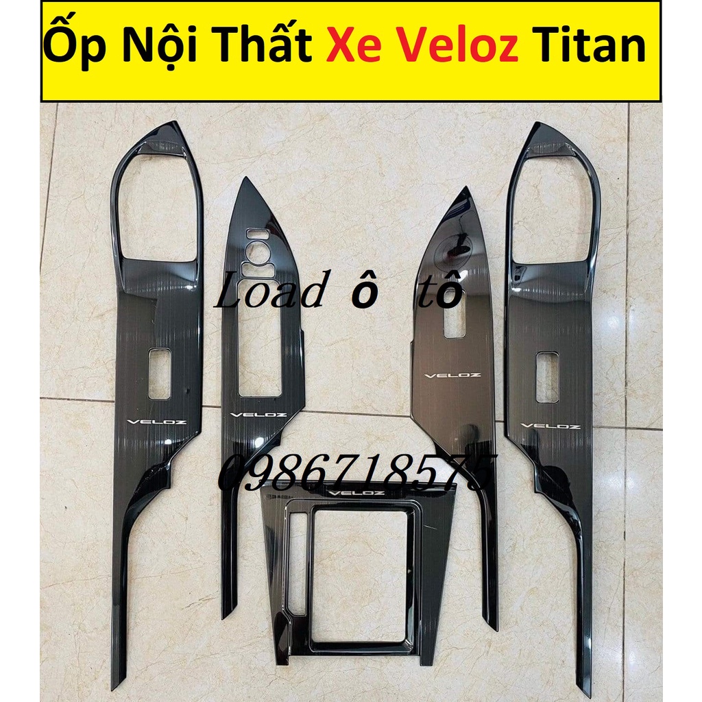 Ốp Nội Thất Vân Titan Xe Toyota Veloz 2022-23 Bản Thường Mẫu Titan Vân Xước Cao Cấp