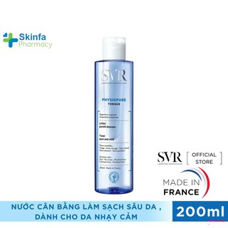 Nước Cân Bằng Làm Sạch Sâu Cho Da Nhạy Cảm SVR Physiopure Tonique 200ml - Skinfa.