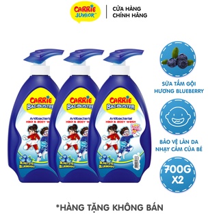 Combo 3 Chai Sữa Tắm Sạch Khuẩn Bacbuster cho bé Hương Blueberry