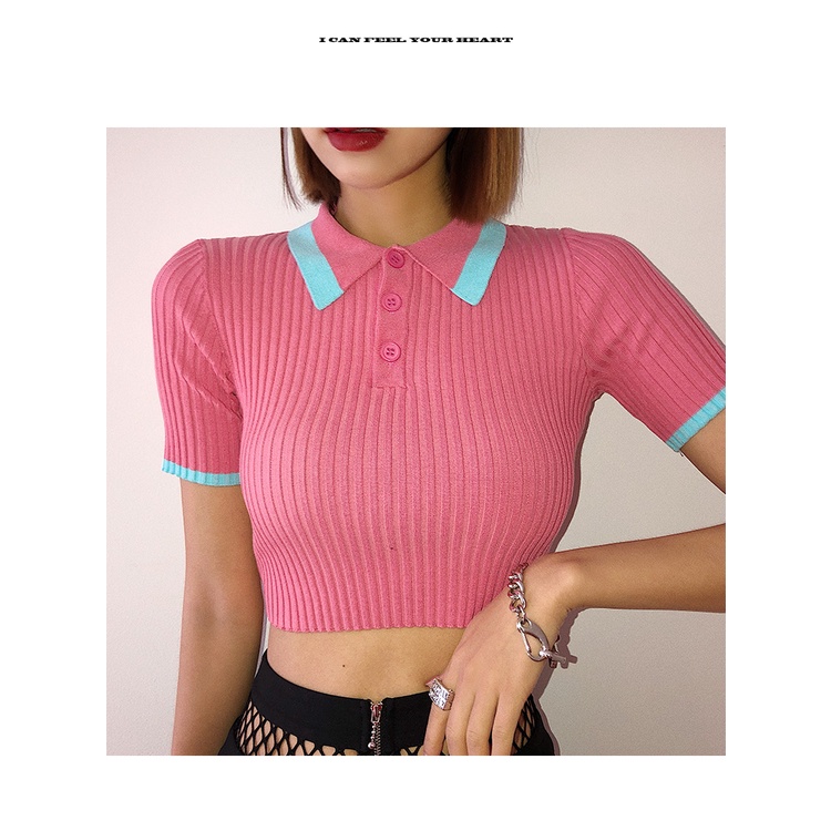 Korean Fashion Style Collar Short Sleeve For Women | BigBuy360 - bigbuy360.vn