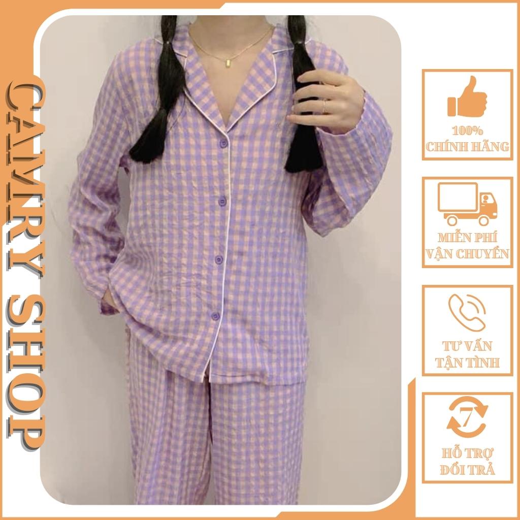 Đồ ngủ pijama nữ chất liệu Kate Thái cao cấp - Caro DD