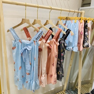 Bộ Mặc Nhà 2 dây Nơ Cute bán sỉ