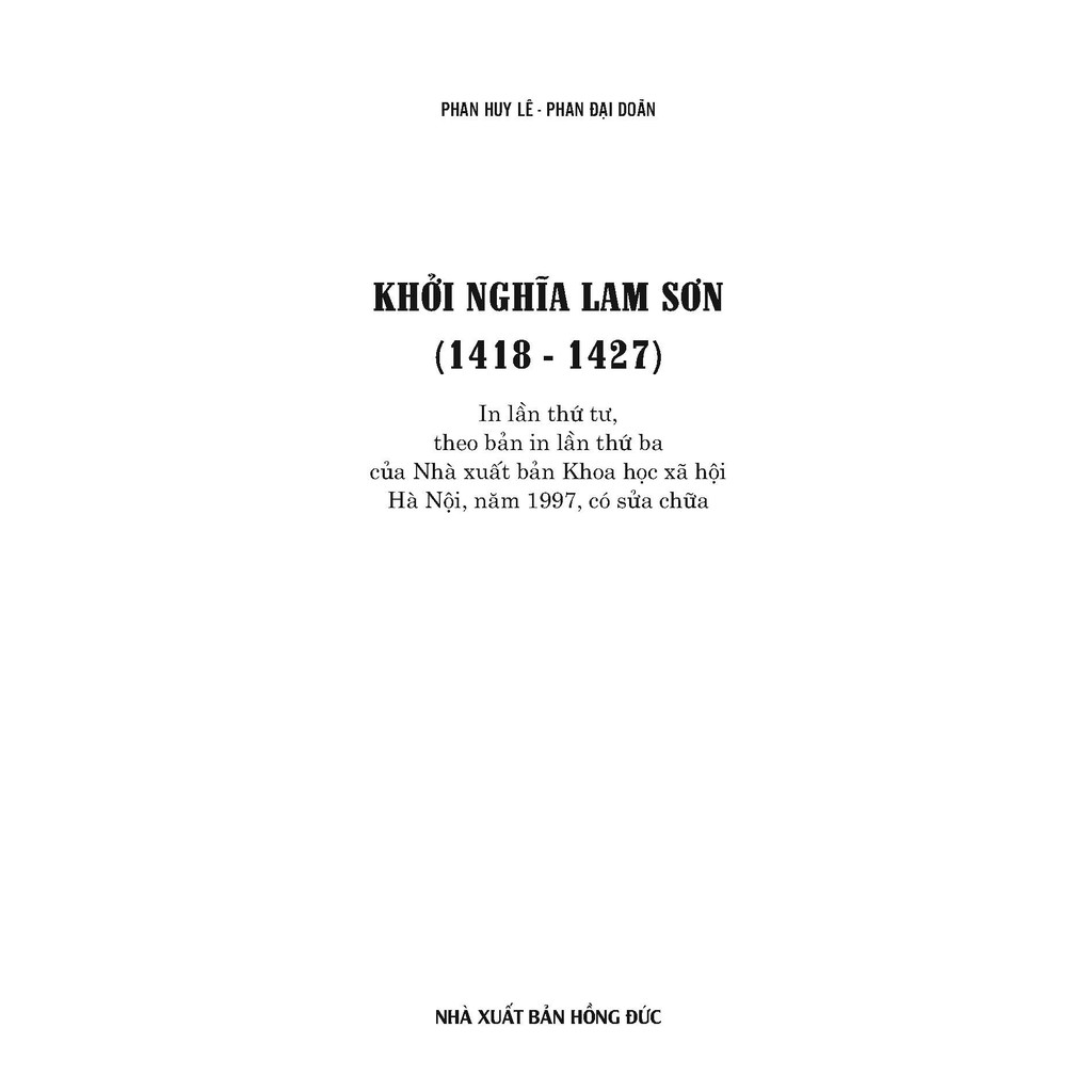 Sách - Khởi Nghĩa Lam Sơn (1418-1427)