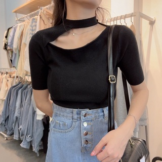 áo len khoét cổ