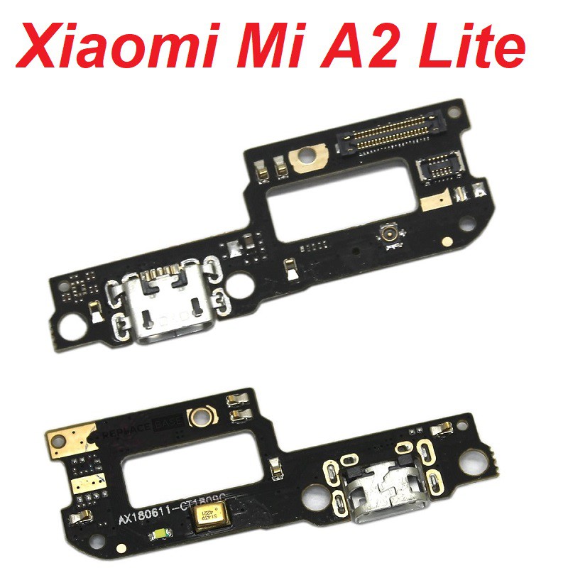 Cụm mạch sạc XIAOMI Mi A2 Lite kèm micro jack tai nghe charger port usb bo main mainboard cổng chân sạc thay thế