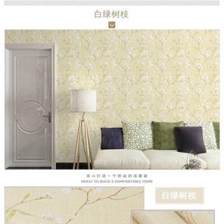 10 mét giấy dán tường sẵn keo hoa3d siêu đẹp