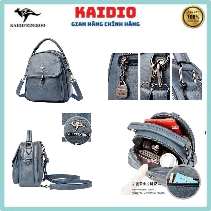 Balo nữ đẹp thời trang dễ thương mini cao cấp du lịch phong cách Hàn Quốc Kaidifeiniroo KD32 Size 20cm Kaidio