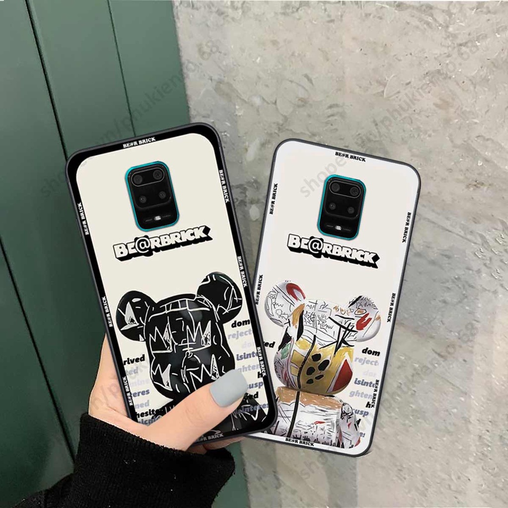 Ốp lưng điện thoại Xiaomi Redmi Note 9 / Note9s / Note 9 Pro elegant, gấu be@rbrick cao cấp, vỏ ốp rẻ đẹp
