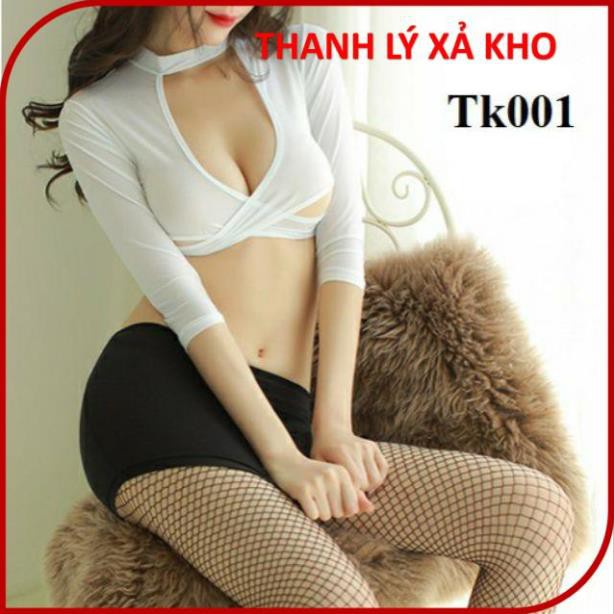 Bộ đồ ngủ cosplay nữ thư kí, tiếp viên, Po-lice gợi cảm, sexy nóng bỏng xuyên thấu- tk001, TK002