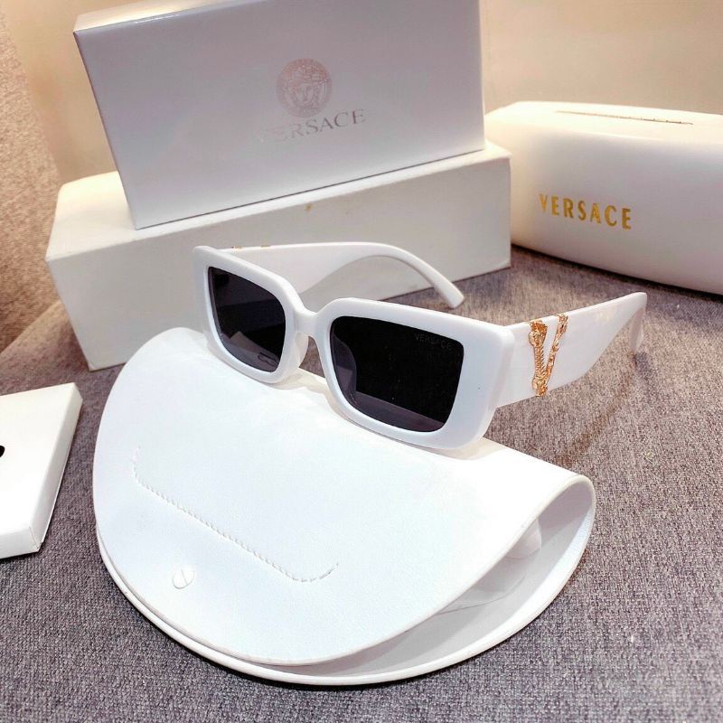 Kính Hiệu Vuông Nhỏ Chữ V Đen Trắng VS Hot Mới 2022 MẮT KÍNH RÂM NAM NỮ VERSACE CAO CẤP CHỐNG UV400 HOT TREND