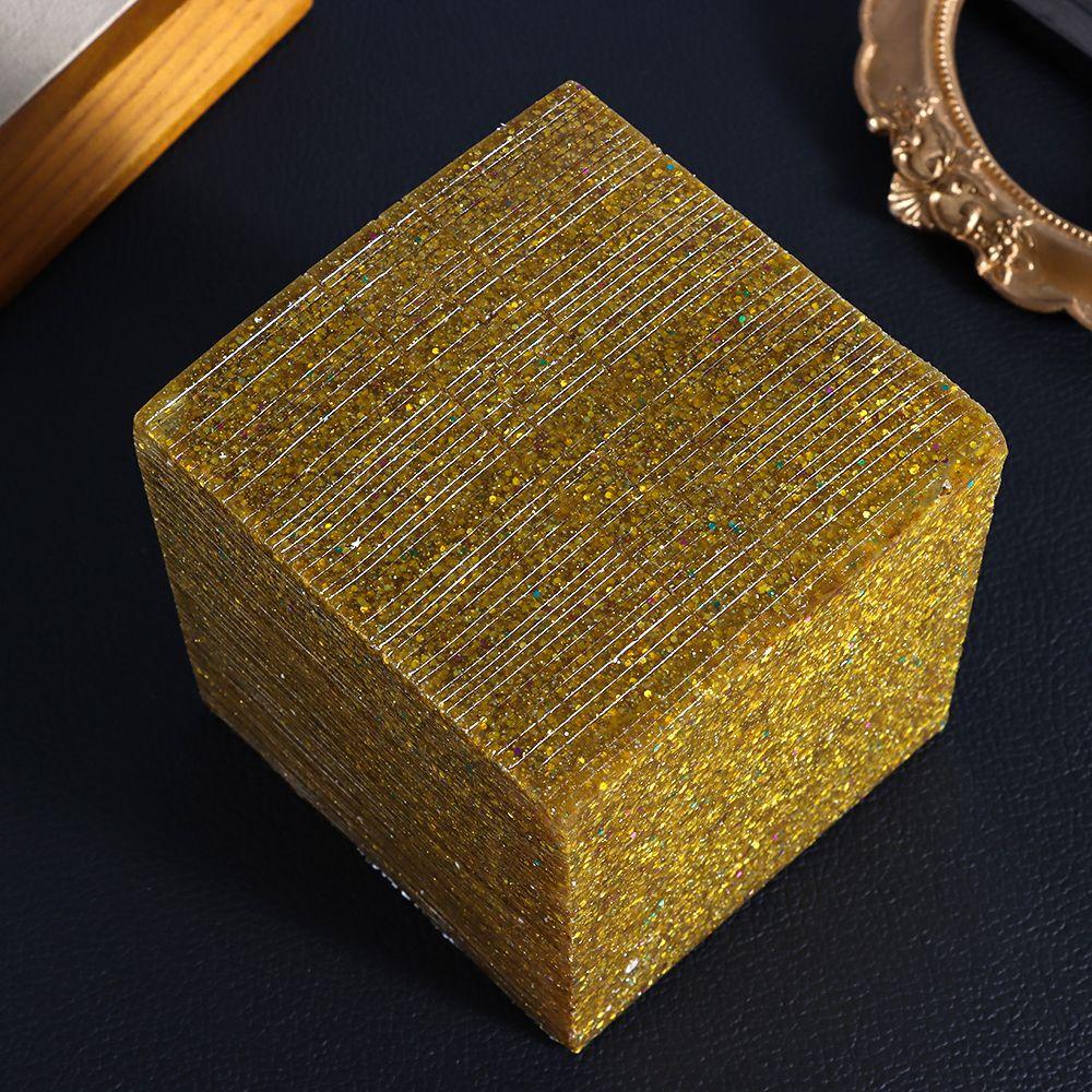 Khối Rubik Ma Thuật Điêu Khắc Thủ Công Màu Vàng
