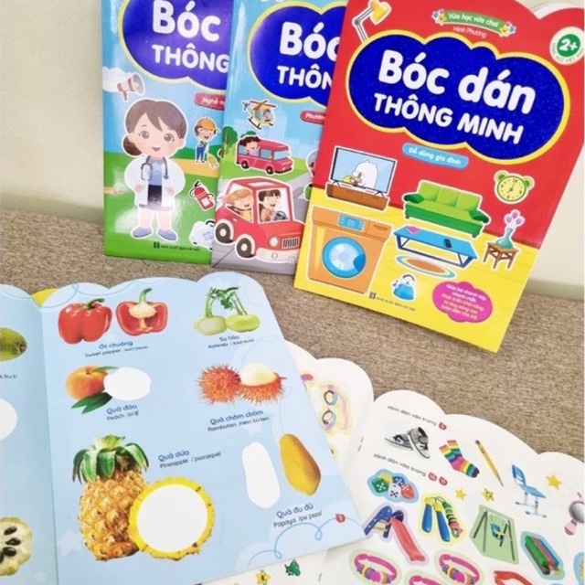 STICKER- Bộ 300 Miếng Tranh Bóc Dán Thông Minh
