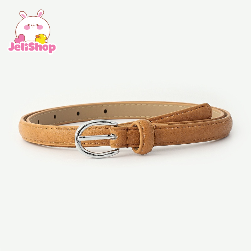 Thắt lưng nữ nhiều màu PU bản nhỏ szie 1.4cm kiểu dáng nhẹ nhàng tinh tế Jelishop