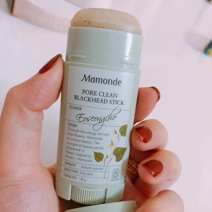 MẪU MỚI - Thanh Lăn GIẢM Mụn Đầu Đen MAMONDE Hàn Quốc - Thanh Lăn Giảm Mụn Đầu Đen 18GR