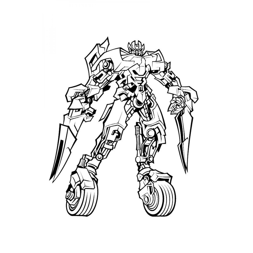 Bộ 50 tranh tô màu Tranformers, giấy tô màu Robot biến hình dành cho trẻ em, tranh tô màu người máy