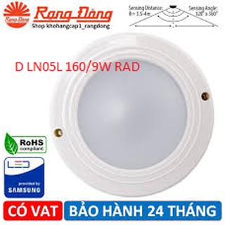 Đèn LED Ốp Trần Cảm Biến Rạng Đông 9W - D LN05L 160/9W RAD