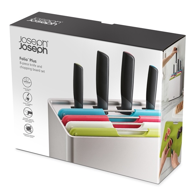 Bộ dao thớt 8 món cao cấp Joseph Joseph 005028 - Folio Plus 8-piece Knife & Chopping Board Set