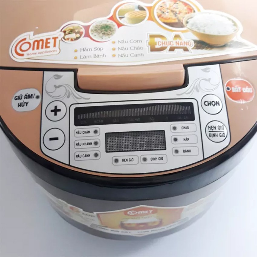 Nồi Cơm Điện Tử 1.8L Tặng Kèm Bộ Dao 6 Món - Hàng Chính Hãng Lòng Nồi Dày Nấu Cơm Siêu Ngon Bảo Hành 12 Tháng | BigBuy360 - bigbuy360.vn