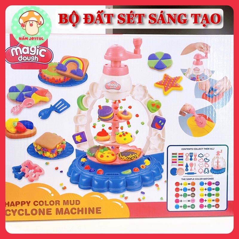 Bộ đất nặn, đất sét sáng tạo làm bánh kẹo cho bé