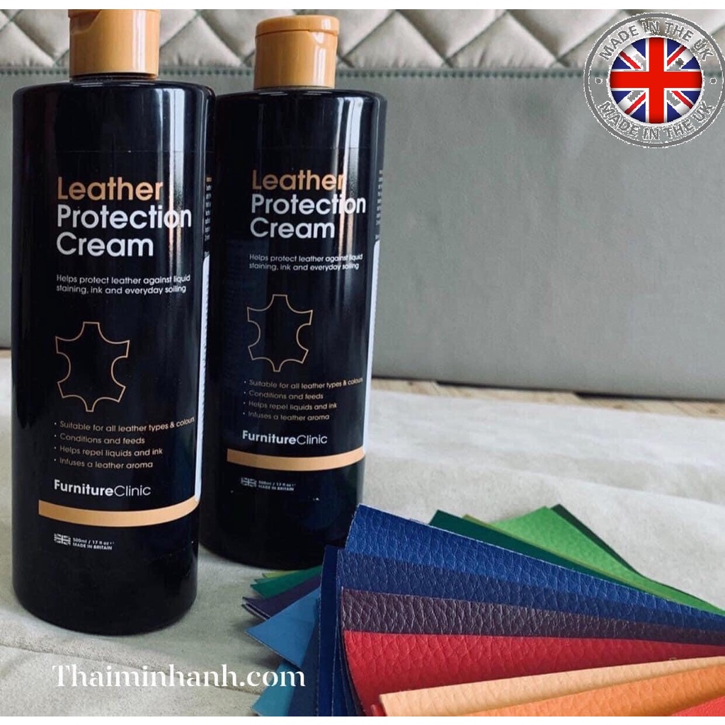 Bộ vệ sinh bảo dưỡng ghế sofa Hãng Furniture Clinic Vương Quốc Anh- Leather Care Kit giúp làm sạch và bảo vệ an toàn