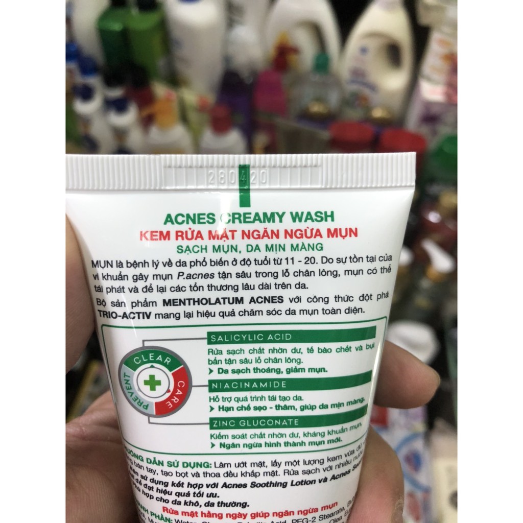 KEM RỬA MẶT ACNES 100G