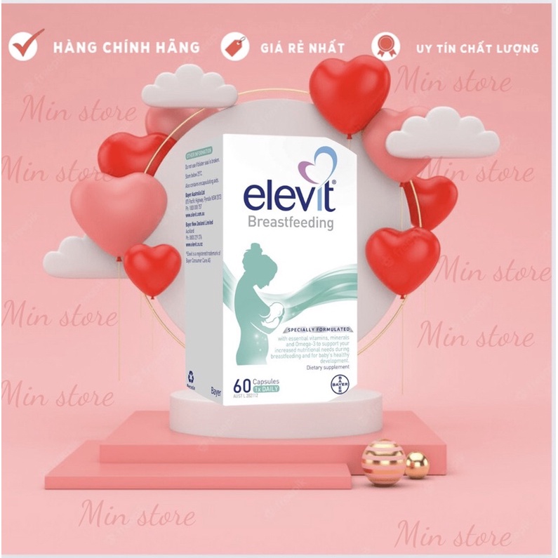 (HANGCHINHHANG) Elevit sau sinh -Vitamin bổ sung chất cho mẹ sau sinh