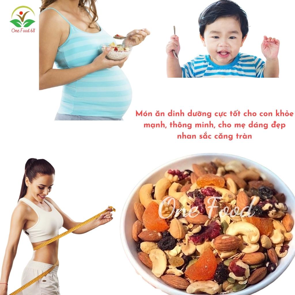 Ngũ Cốc Giảm Cân, Granola Siêu Hạt Ăn Kiêng Dinh Dưỡng Mix 12 Loại Hạt Ăn Liền Giòn Thơm 500gr, Onefood68