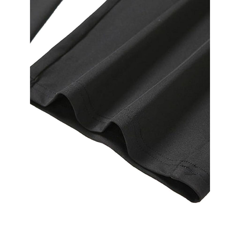 Quần Dài Ống Suông Rộng Cạp Cao Phối Dây Thời Trang Cho Nữ