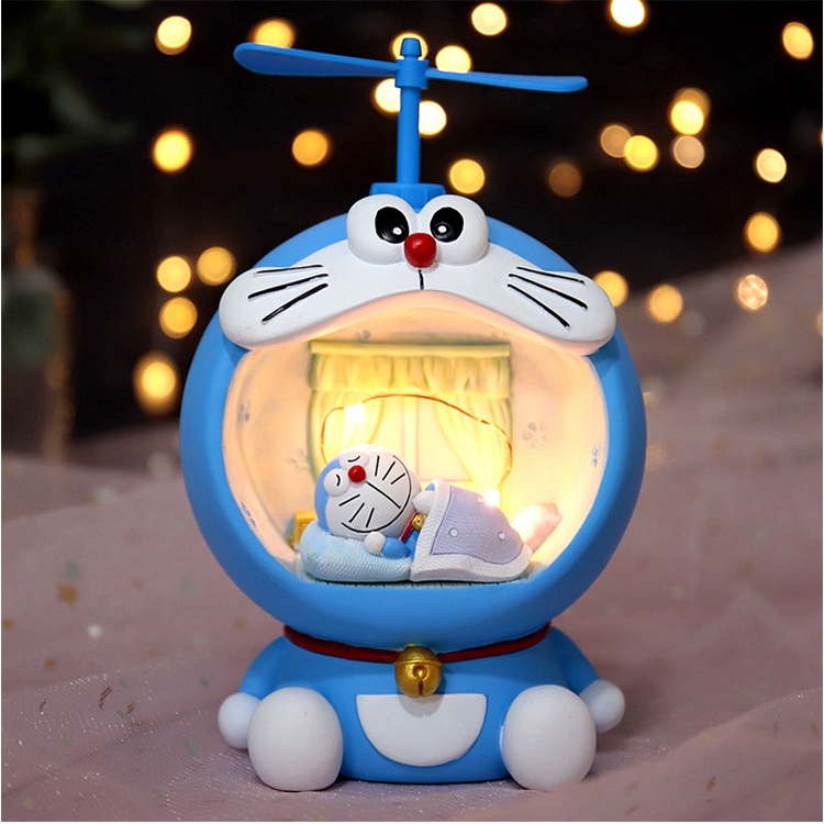 [Hàng sẵn] Đèn ngủ, Đèn trang trí hình Doraemon, Đèn LED DECOR phòng dễ thương, Đèn trang trí phòng, Doremon