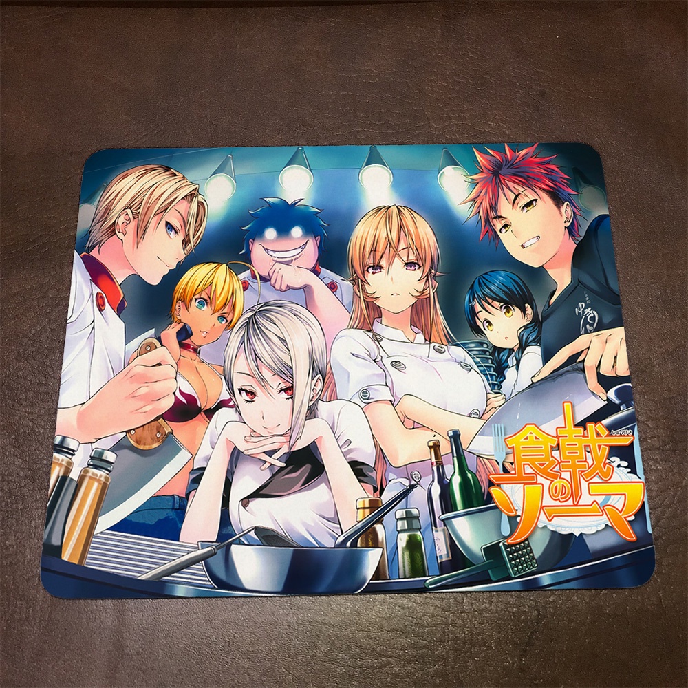 Lót chuột máy tính Anime Food Wars Shokugeki no Soma Wallpapers 1 Mousepad cao su êm ái. Nhận in theo yêu cầu