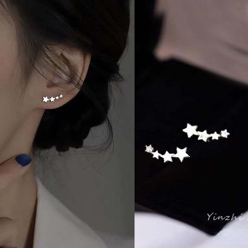 Khuyên Tai Ngôi Sao Mạ Bạc 925