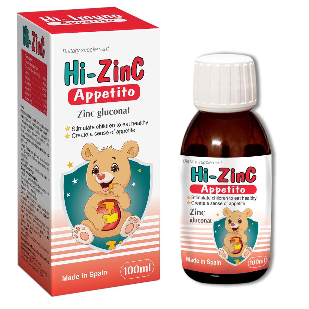 Siro Kẽm Hi ZinC 100ml, hỗ trợ tiêu hóa, giúp trẻ ăn ngon miệng, tăng cường sức khỏe bé  -Nhập khẩu Pháp