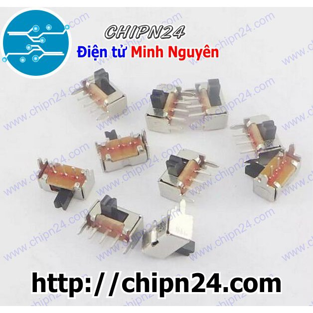 [5 CÁI] Công Tắc Gạt 2mm SK12D07 VG3 Cong (3 chân 2 vị trí)