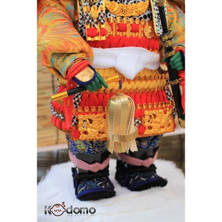 Búp bê Samurai , búp bê Nhật Bản .  6D VÀNG ĐỎ