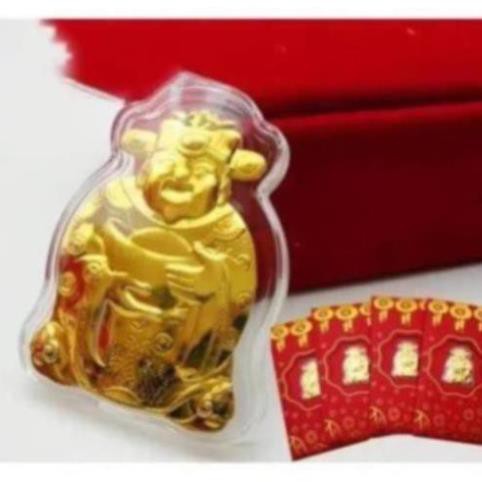 Bao Lì Xì Thần Tài mạ vàng may mắn