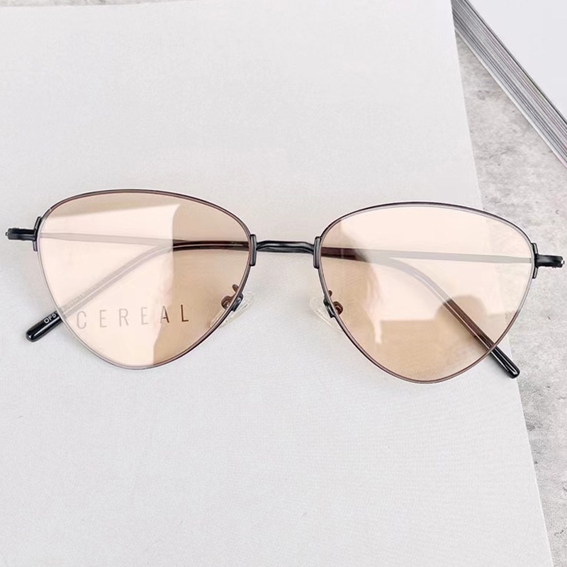 Kính Mát Gọng Kim Loại Chống Ánh Sáng Xanh Thời Trang Phong Cách Hàn Quốc