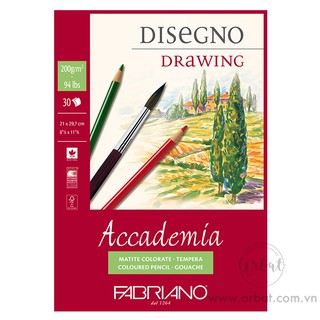 [ARBAT] Sổ vẽ sketchbook Fabriano Disegno - A5, A4
