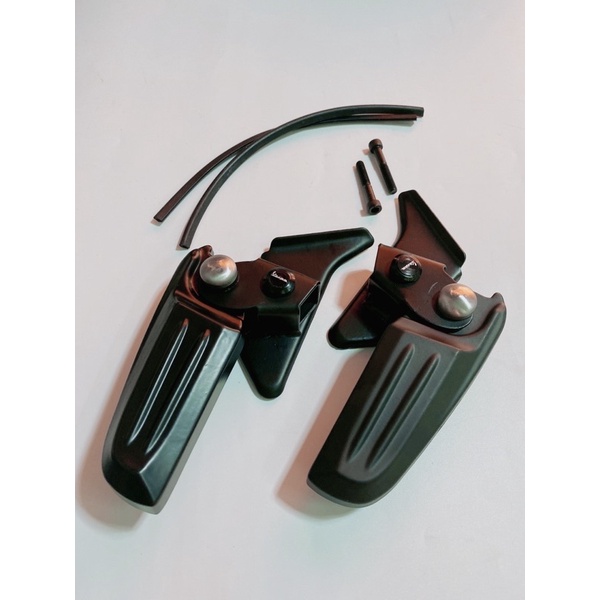 Cặp gác chân sau Vespa Sprint màu đen nhám, hàng đẹp sắc nét phụ kiện như hình