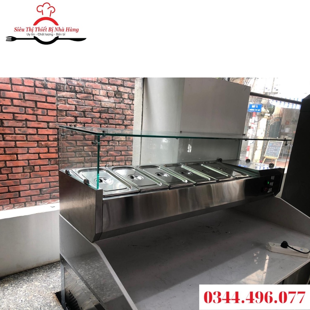 Tủ lạnh bàn cho pizza/bàn salad/quầy buffet hàng chính hãng BẢO HÀNH 12 THÁNG.