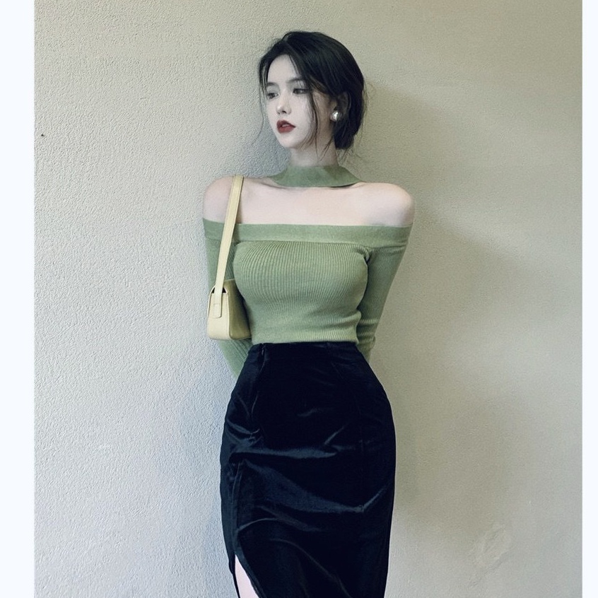 Áo Thun Tay Dài Nữ Dáng Ôm Quyến Rũ Thời Trang | BigBuy360 - bigbuy360.vn